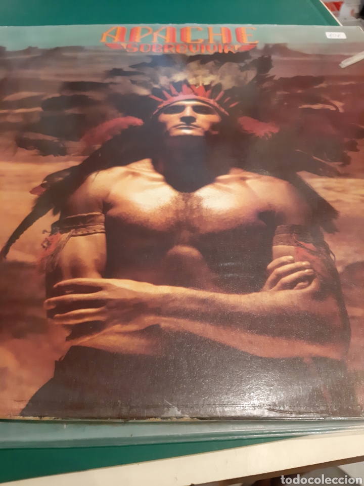 Discos de vinilo: APACHE SOBREVIVIR LP 1979 epic - Foto 2