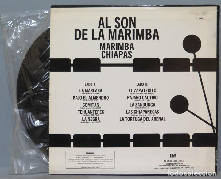 Discos de vinilo: LP. AL SON DE LA MARIMBA. MARIMBA CHIAPAS - Foto 2