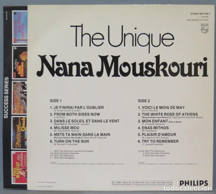 Discos de vinilo: LP. NANA MOUSKOURI. THE UNIQUE - Foto 2