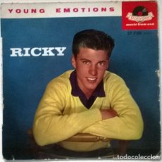 Discos de vinilo: RICKY NELSON. YOUNG EMOTIONS/ RIGHT BY MY SIDE/ I WANNA BE LOVED/ MIGHTY GOOD. POLYDOR, FRANCE 1961