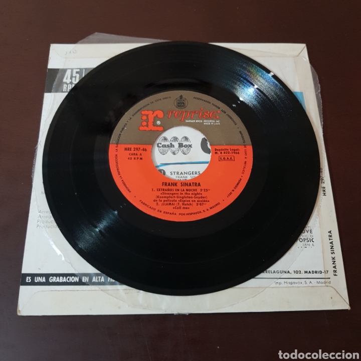 Discos de vinilo: FRANK SINATRA - EXTRA&Ntilde;OS EN LA NOCHE - Foto 4