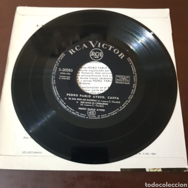 Discos de vinilo: PEDRO PABLO AYUSO - LA CIEGUITA ... - Foto 3
