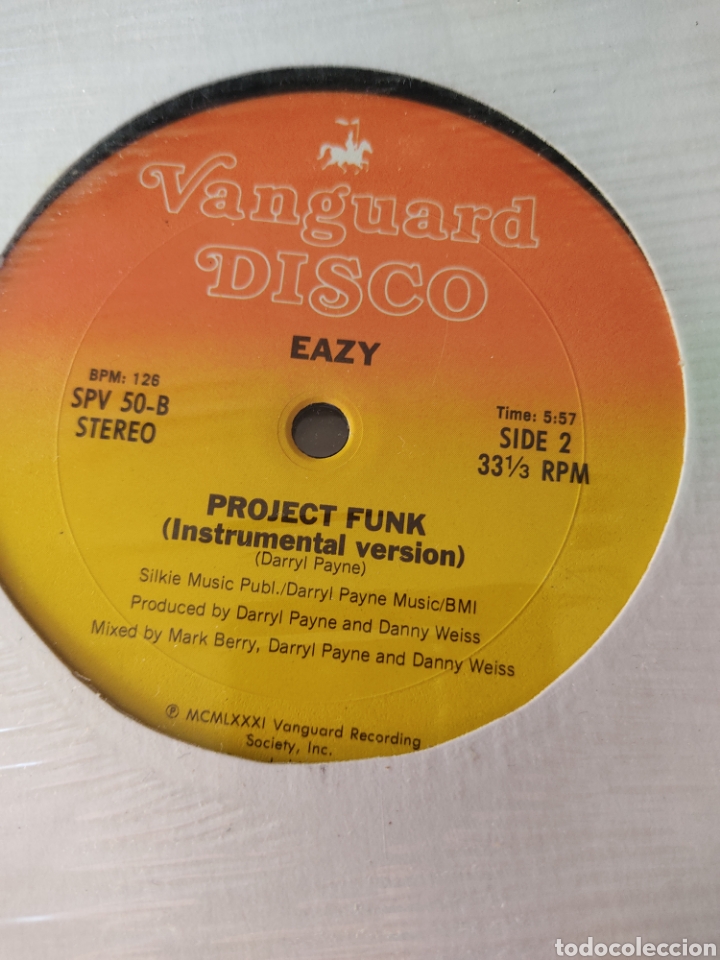 Discos de vinilo: Disco vinilo maxisingle EAZY,PROJECT FUNK - Foto 1
