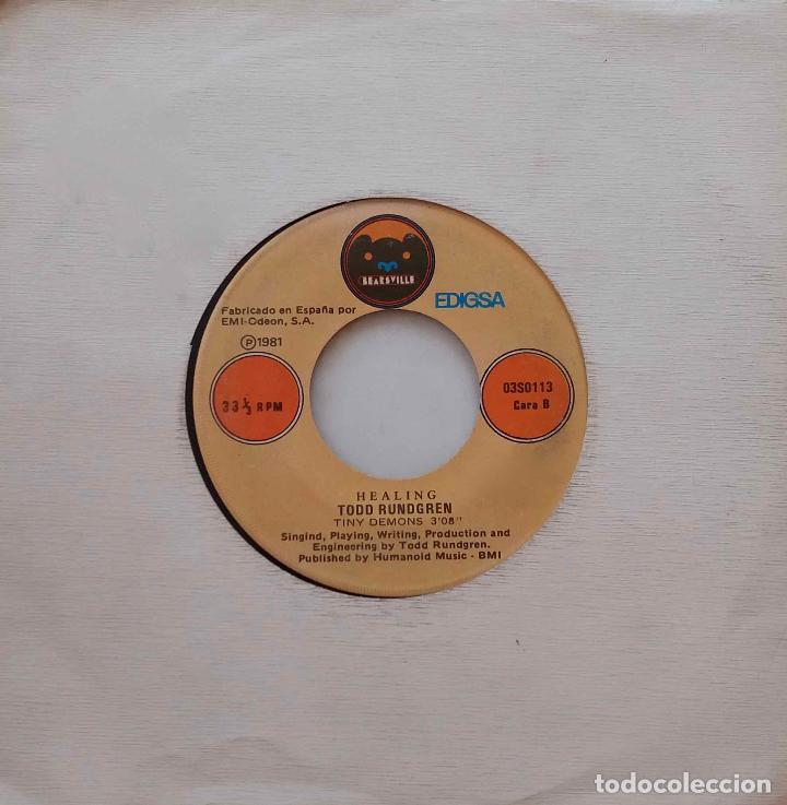 Discos de vinilo: TODD RUNDGREN, TIME HEALS. SINGLE ESPA&Ntilde;A - Foto 1