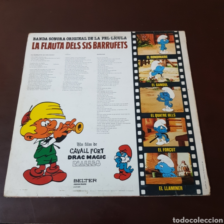 Discos de vinilo: LP - LA FLAUTA DELS SIS BARRUFETS - BELTER 1981 - Foto 2