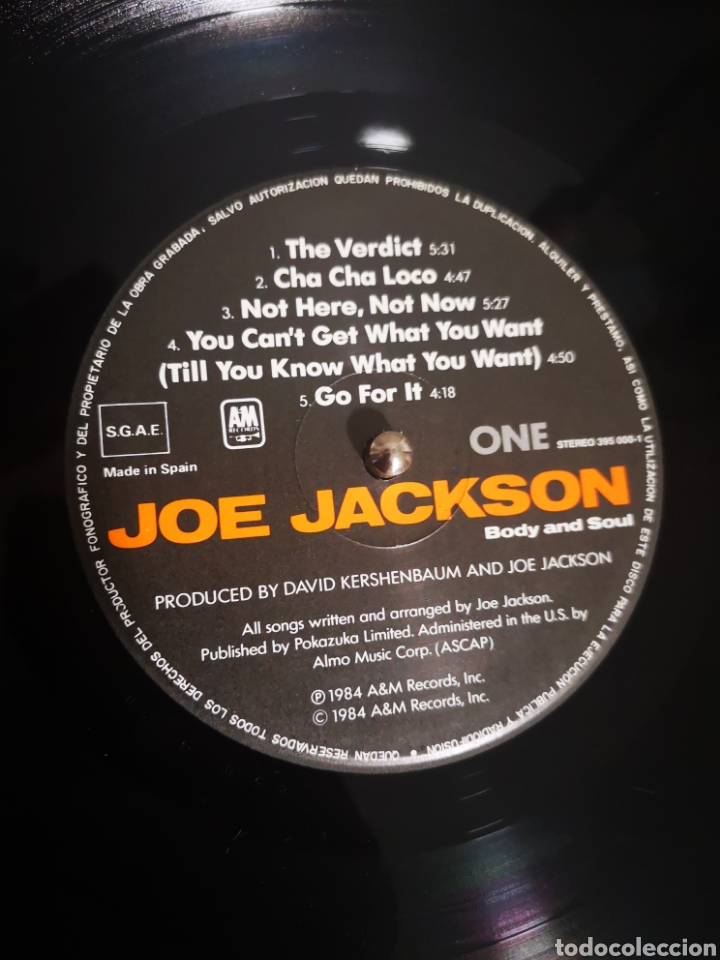 Discos de vinilo: JOE JACKSON - BODY AND SOUL - Foto 2