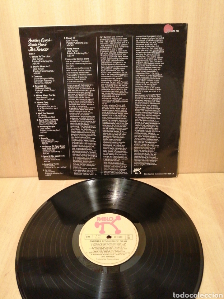 Discos de vinilo: Joe Turner. Another Epoch. Stride Piano. - Foto 2