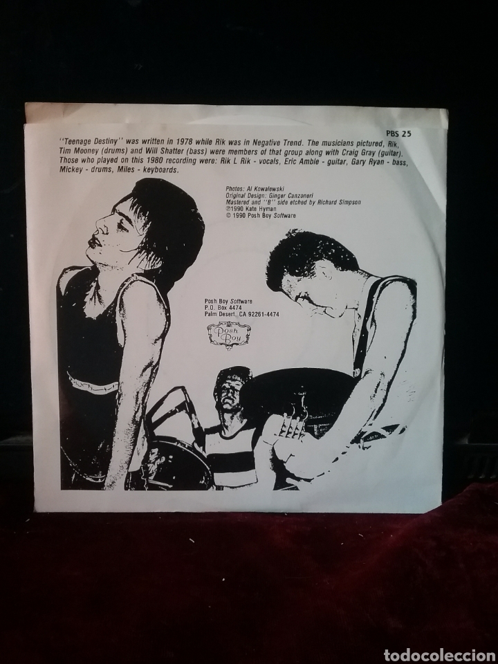 Discos de vinilo: Rik L Rik Posh-Boy Single 1990.Nuevo - Foto 2