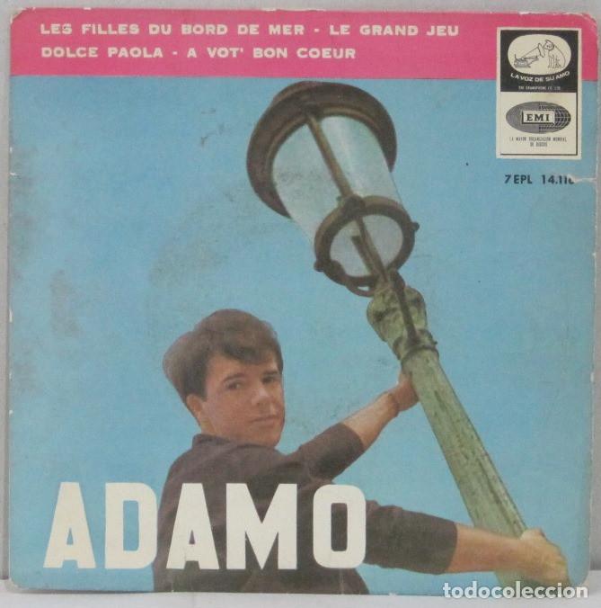 Discos de vinilo: ADAMO - LES FILLES DU BORD DE MER - SINGLE - Foto 1