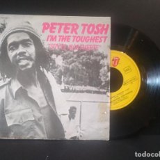 Discos de vinilo: PETER TOSH I'M THE TOUGHEST + 1 SINGLE SPAIN 1979 PDELUXE. Lote 219052700