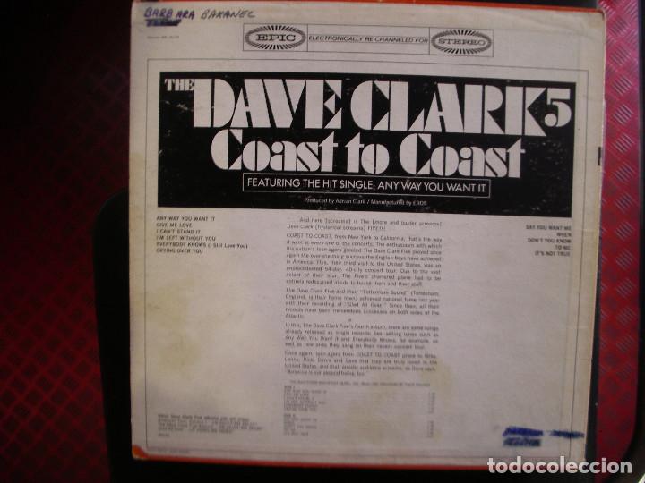 Discos de vinilo: THE DAVE CLARK 5- COAST TO COAST. LP. - Foto 2