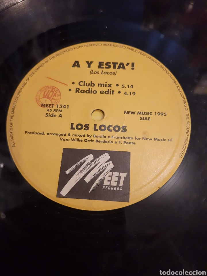Discos de vinilo: A y esta ! Los locos maxi - Foto 3