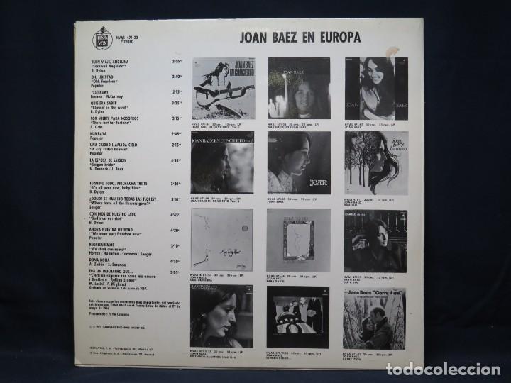 Discos de vinilo: JOAN BAEZ - EN EUROPA - LP - Foto 2