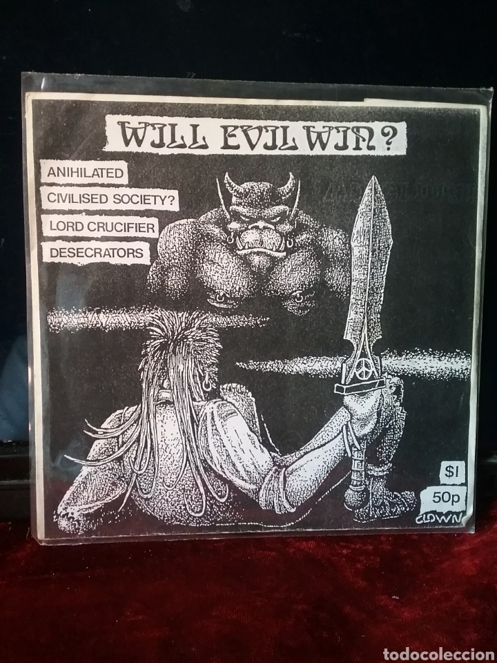 Discos de vinilo: WILL EVIL WIN 1987 Flexi Ep. - Foto 1