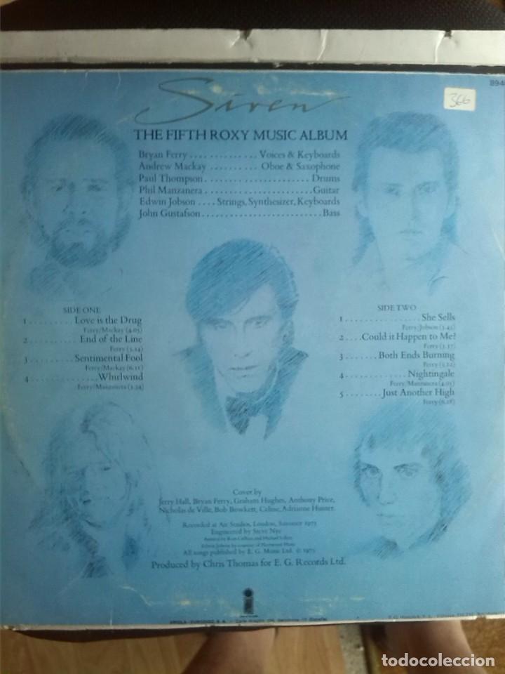 Discos de vinilo: ROXY MUSIC - SIREN 1975 - Foto 2