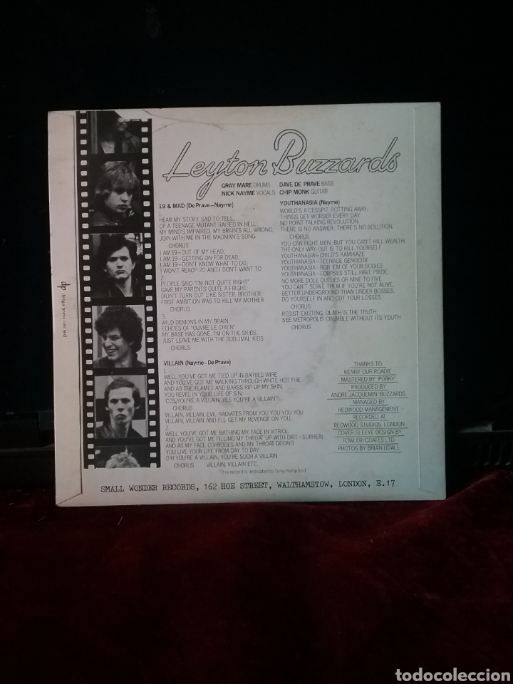Discos de vinilo: LEYTON BUZZARDS 1978 Small Wonder Records .Nuevo - Foto 2