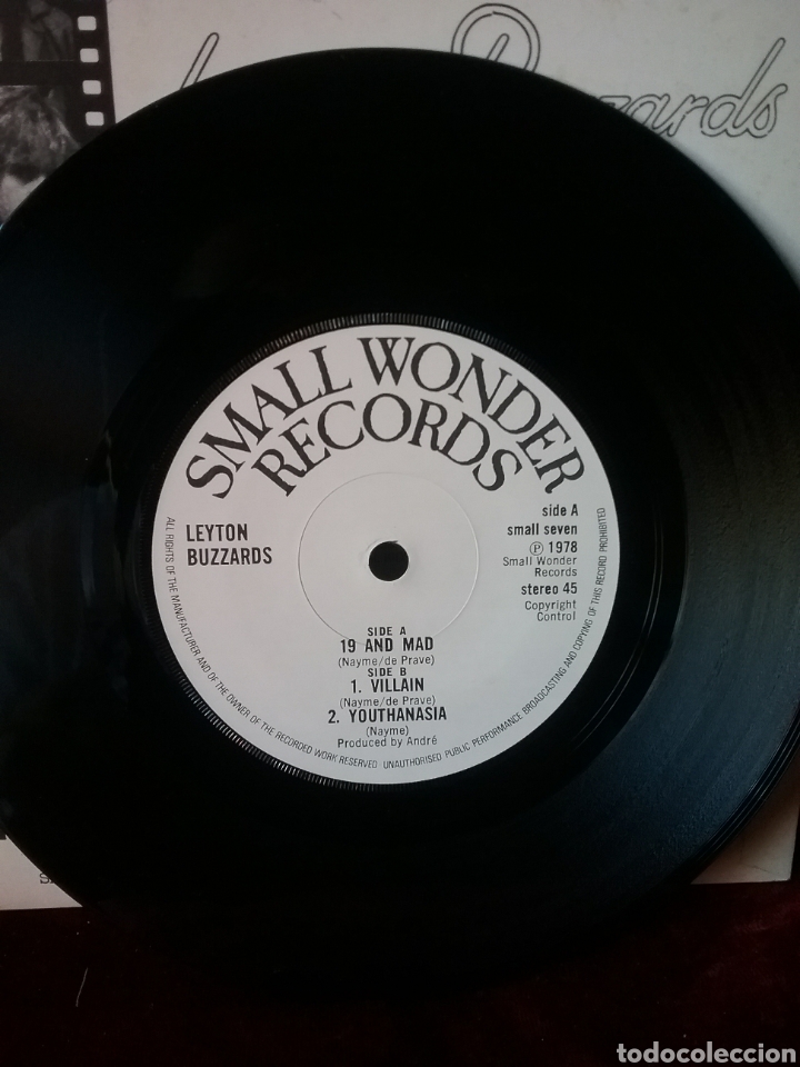 Discos de vinilo: LEYTON BUZZARDS 1978 Small Wonder Records .Nuevo - Foto 3