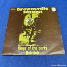 Discos de vinilo: SINGLE BROWNSVILLE STATION - KINGS OF THE PARTY OSTRITCH - ESPAÑA - 1976