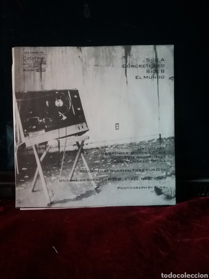 Discos de vinilo: UNSANE 1990 Glitterhouse Records. Nuevo - Foto 2