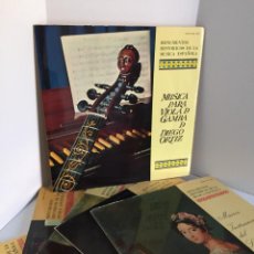 Discos de vinilo: 6 LP MONUMENTOS HISTORICOS DE LA MUSICA ESPAÑOLA. PUBLICACIONES DEL MINISTERIO DE EDUCACIÓN Y Cª.