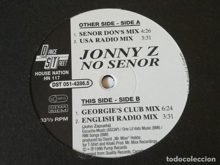 Discos de vinilo: Jonny Z - No Senor - 1996 - Foto 1