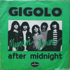 Discos de vinilo: MAGNUM BONUM - GIGOLO / AFTER MIDNIGHT SG MERCURY 1980. Lote 219235941