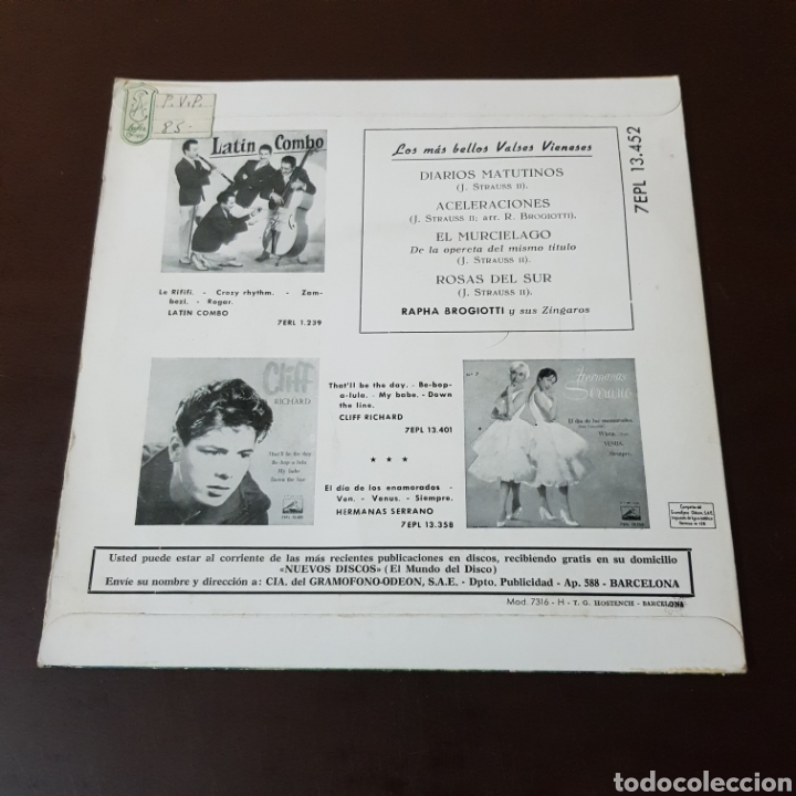 Discos de vinilo: RAPHA BROGIOTTI Y SUS ZINGAROS - LA VOZ DE SU AMO - Foto 2