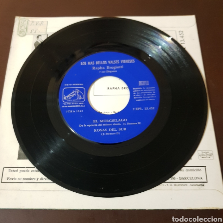 Discos de vinilo: RAPHA BROGIOTTI Y SUS ZINGAROS - LA VOZ DE SU AMO - Foto 4