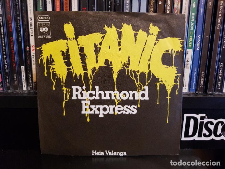 Discos de vinilo: TITANIC - RICHMOND EXPRESS / HEIA VALENGA - Foto 1