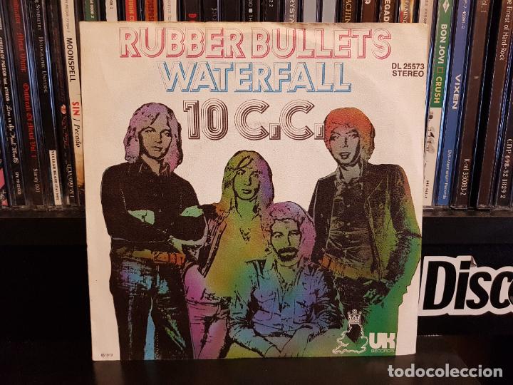 Discos de vinilo: 10 C.C. - RUBBER BULLETS / WATERFALL - Foto 1