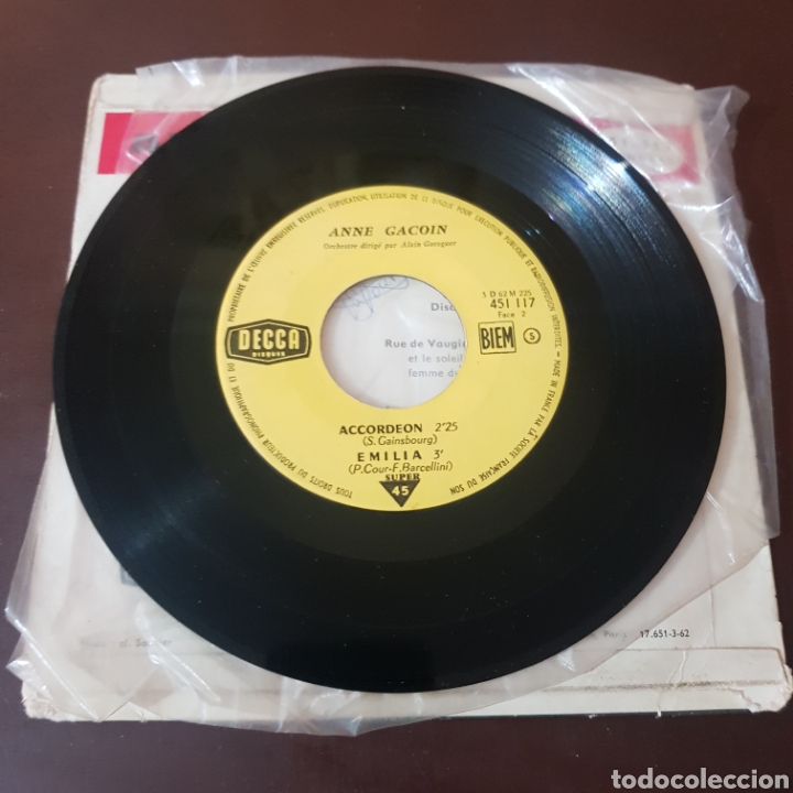 Discos de vinilo: ANNE GACOIN - GONTRAN - DECCA - Foto 4