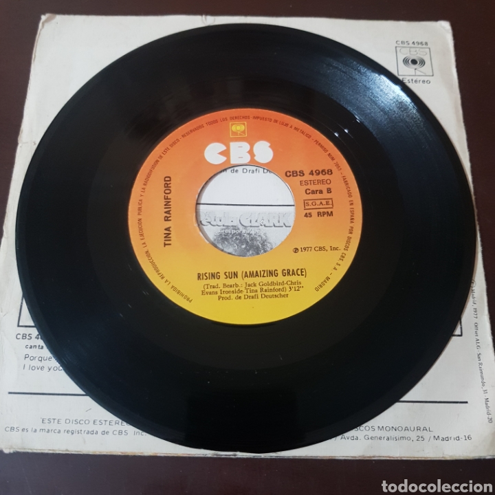 Discos de vinilo: TINA RAINFORD - CHARLY BOY - CBS - Foto 3