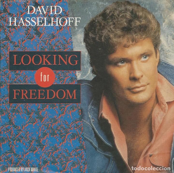 Discos de vinilo: David Hasselhoff single 45 rpm. - Foto 1