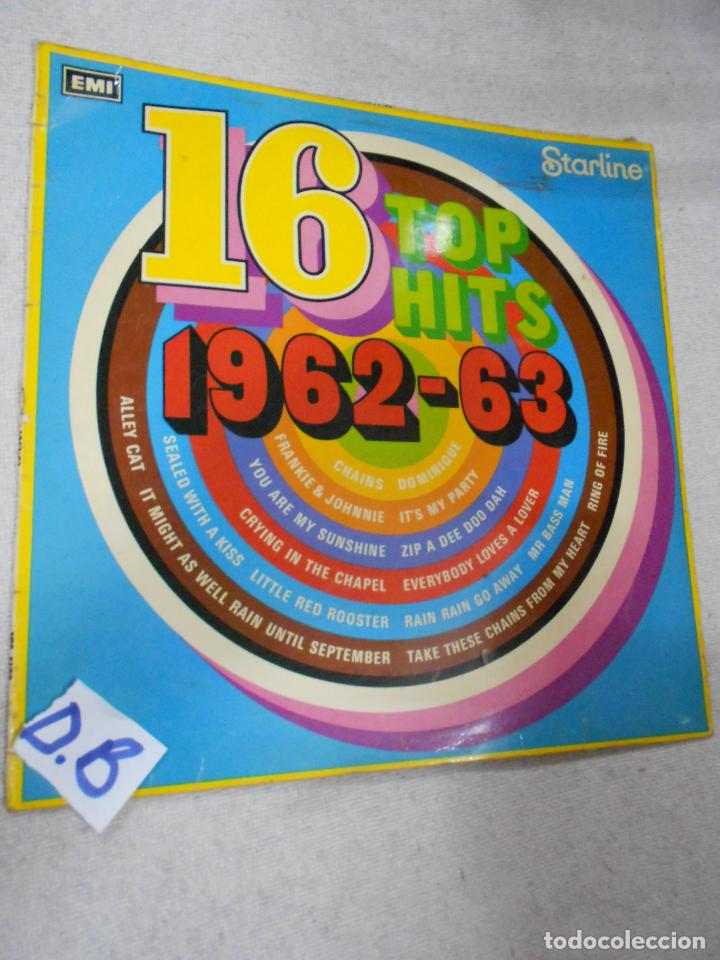 Discos de vinil: ANTIGUO DISCO VINILO LP - 16 TOP HITS - 1062-63