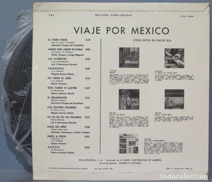 Discos de vinilo: LP. VIAJE POR MEXICO - Foto 2