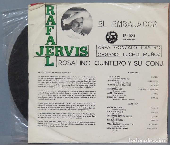 Discos de vinilo: LP. RAFAEL JERVIS. EL EMBAJADOR - Foto 2
