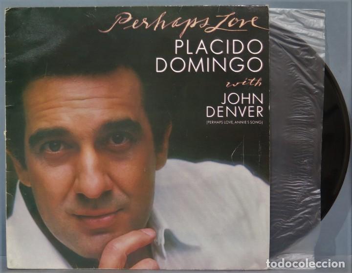 Discos de vinilo: LP. PLACIDO DOMINGO. PERHAPS LOVE - Foto 1