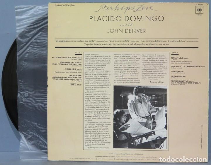 Discos de vinilo: LP. PLACIDO DOMINGO. PERHAPS LOVE - Foto 2