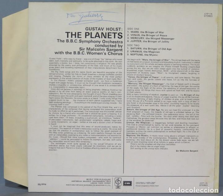 Discos de vinilo: LP. HOLST THE PLANETS - Foto 2