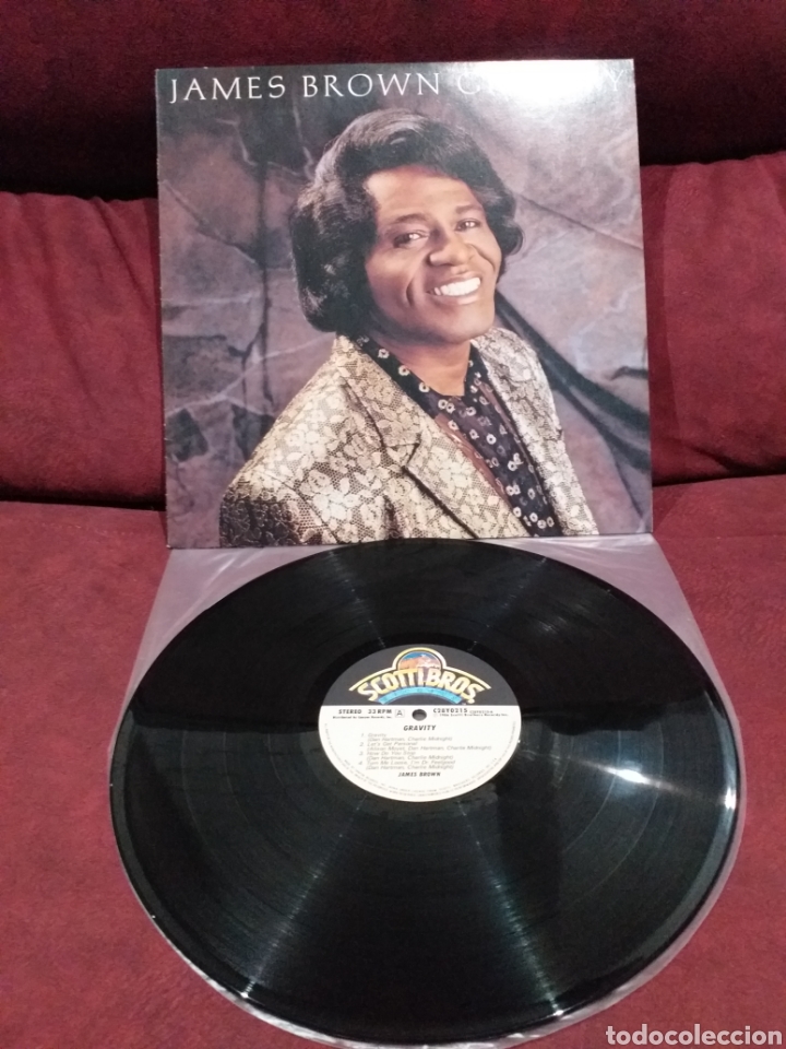 Discos de vinilo: JAMES BROWN - GRAVITY LP, EDICI&Oacute;N JAPONESA 1986 - Foto 1