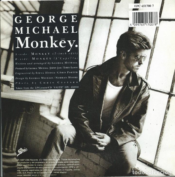 Discos de vinilo: George Michael Monkeysingle 45 rpm - Foto 1