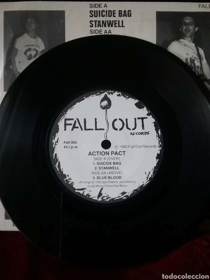 Discos de vinilo: ACTION PACT 1982 Fall- Out Records .Buen estado - Foto 4