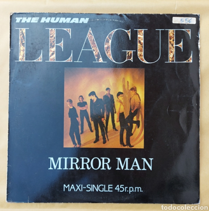 Discos de vinilo: Maxi Single - The human league- Mirror man-1982 - Foto 1