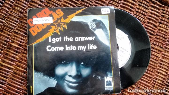 Discos de vinilo: SINGLE ( VINILO) DE CAROL DOUGLAS A&Ntilde;OS 70 - Foto 1
