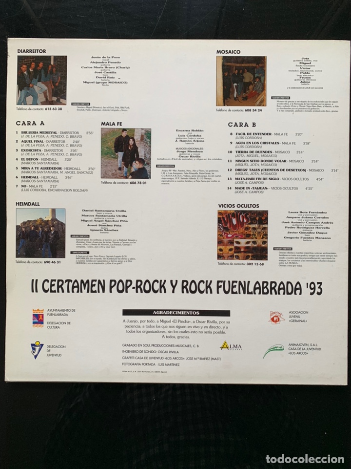 Discos de vinilo: Certamen Rock Fuenlabrada 93 - Foto 2