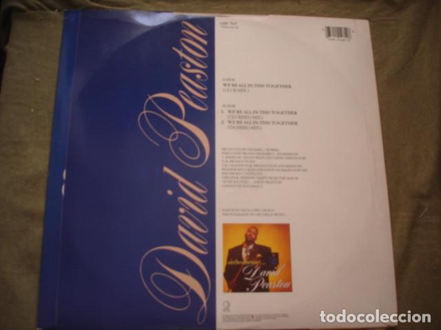 Discos de vinilo: David Peaston Were All In This Together - Foto 2