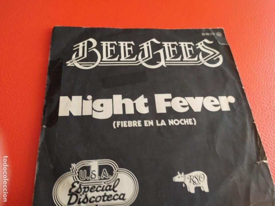 Discos de vinilo: BEE GEES 1977.DISCO SINGLE. NIGHT FEVER. - Foto 1