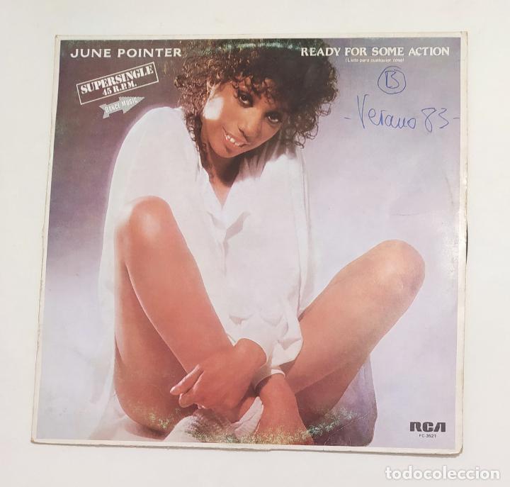 Discos de vinilo: JUNE POINTER. READY FOR SOME ACTION. SUPERSINGLE. TDKDA75 - Foto 1