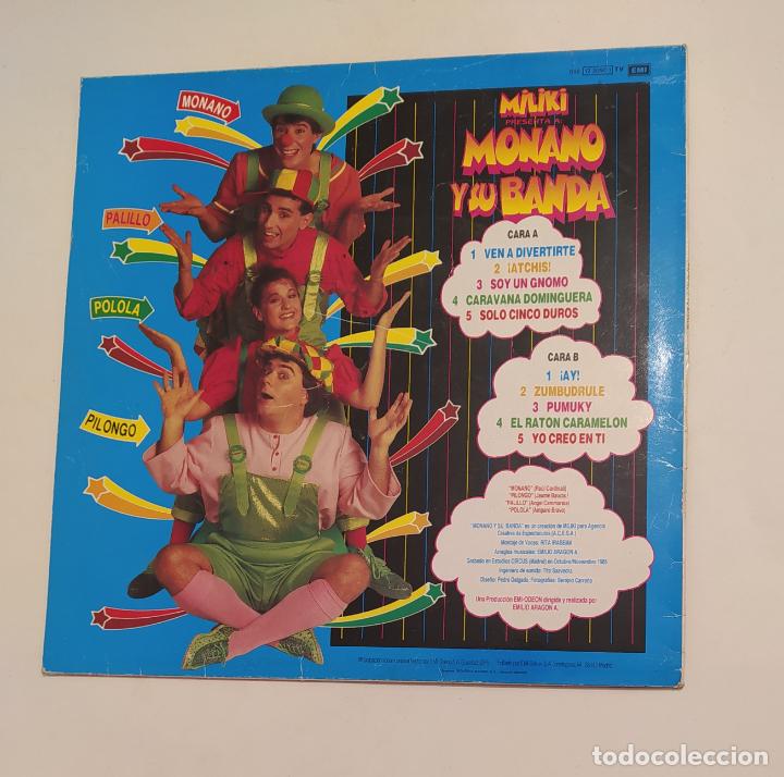 Discos de vinilo: MILIKI PRESENTA A MONANO Y SU BANDA. LP. TDKDA76 - Foto 2