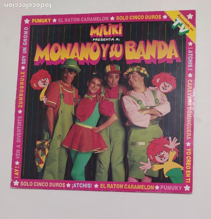 Discos de vinilo: MILIKI PRESENTA A MONANO Y SU BANDA. LP. TDKDA76 - Foto 1